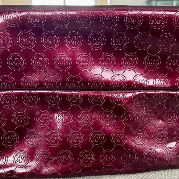 Michael Kors Deep Red Patent Leather Satchel - Picture 7 of 16